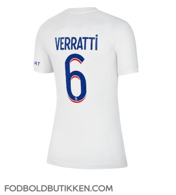 Paris Saint-Germain Marco Verratti #6 Tredjetrøje Dame 2022-23 Kortærmet